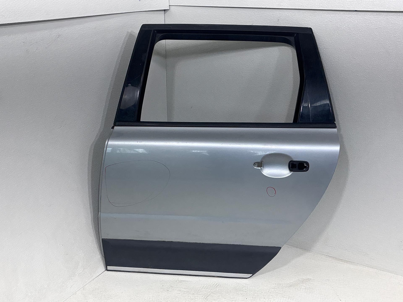 2008-2016 Volvo Xc70 Rear Left Side Door Shell Cover Panel Oem Silver