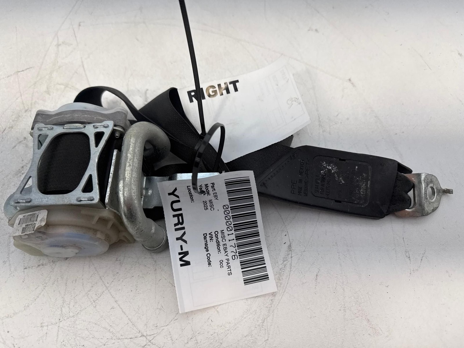 2015-2020 Acura TLX Front Right Seat Belt Seatbelt OEM