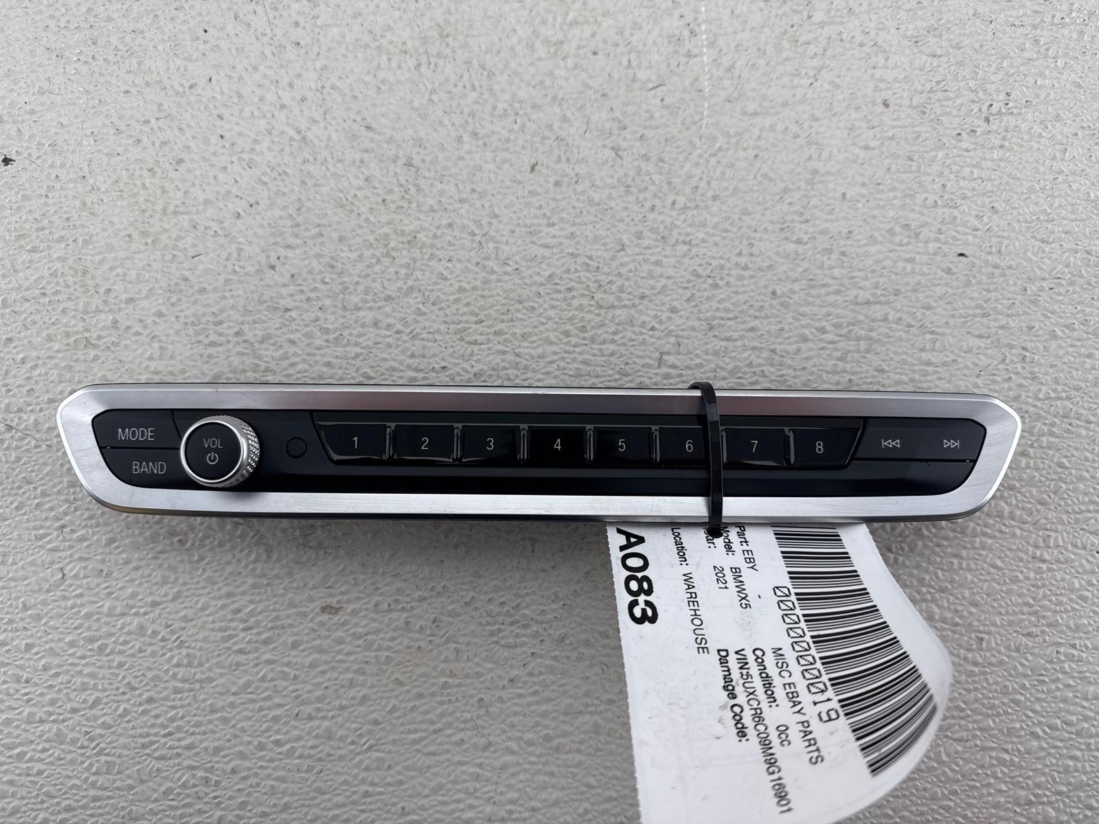 2019-2023 BMW X5 G05 DASH RADIO AUDIO OPERATING CONTROL SWITCH PANEL UNIT OEM