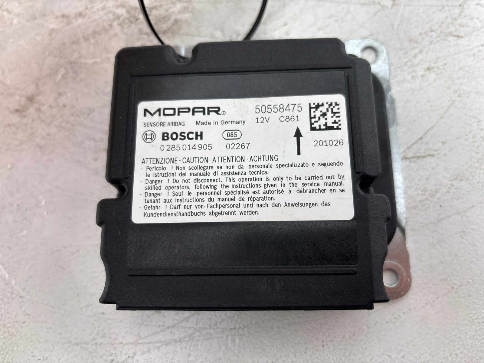 2018 - 2023 Alfa Romeo Stelvio SRS Safety Control Module OEM