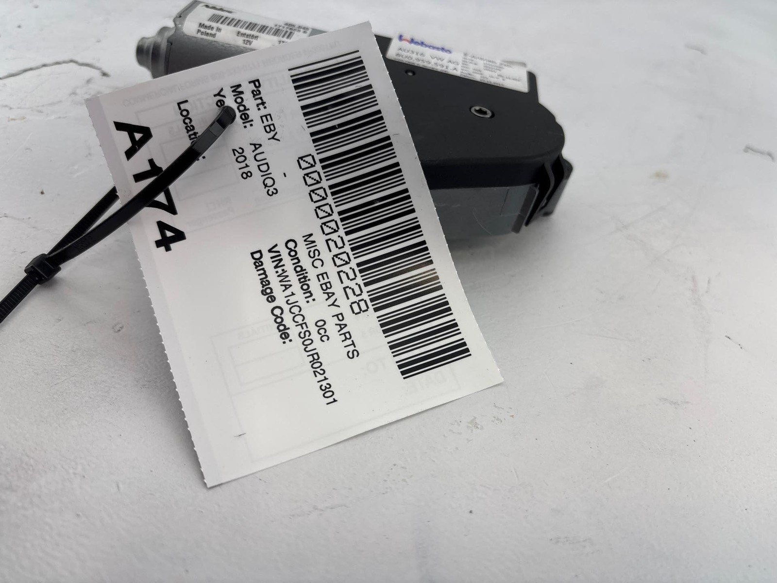 2015 - 2018 Audi Q3 Panoramic Sun Roof Sunroof Window Glass Regulator Motor Oem