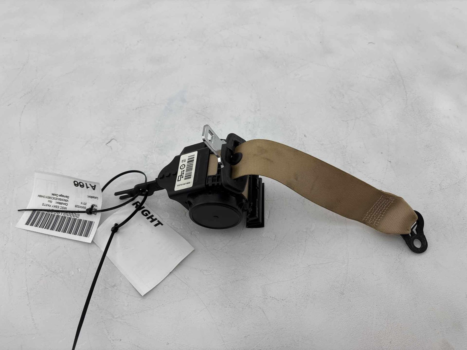 2012 - 2018 Bmw F30 328 320 Rear Right Seatbelt Seat Belt Retractor Oem
