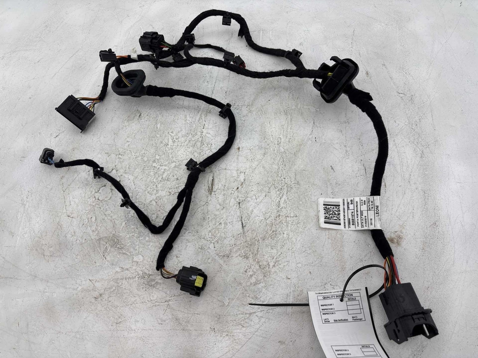 2018 - 2025 Alfa Romeo Stelvio Rear Left Side Door Wire Wiring Harness Oem