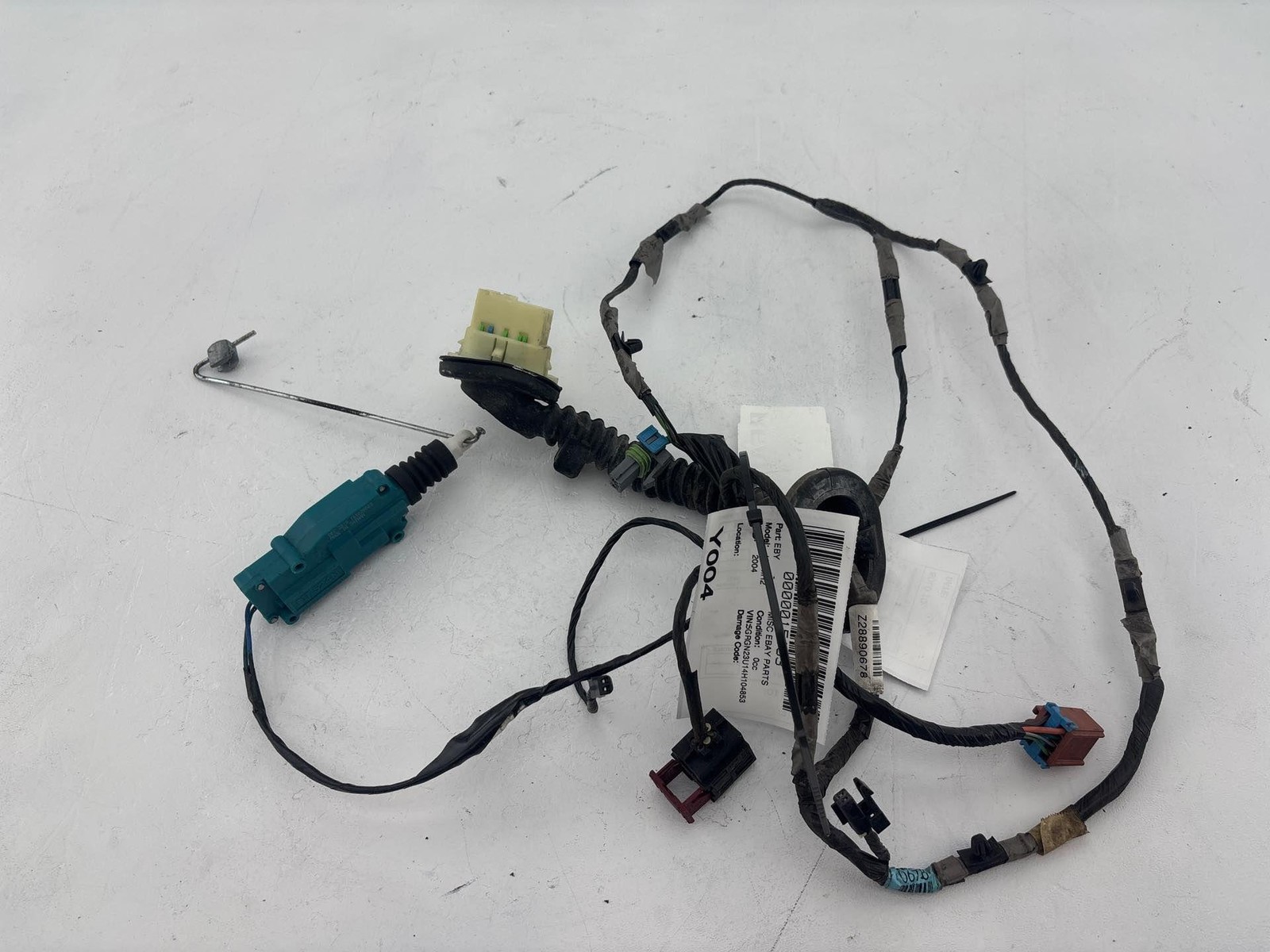 2003-2007 Hummer H2 Rear Right Side Door Wire Wiring Harness Oem 28890678