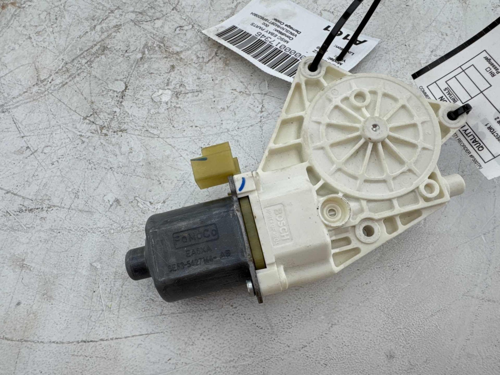 2007-2009 Lincoln Mkz Rear Right Door Window Motor Oem