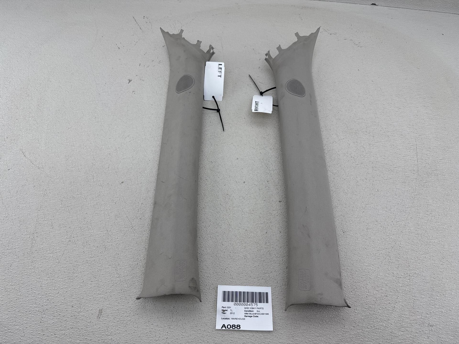 2009-2014 Acura Tl Front Right And Left A Pillar Trim Cover Set Oem