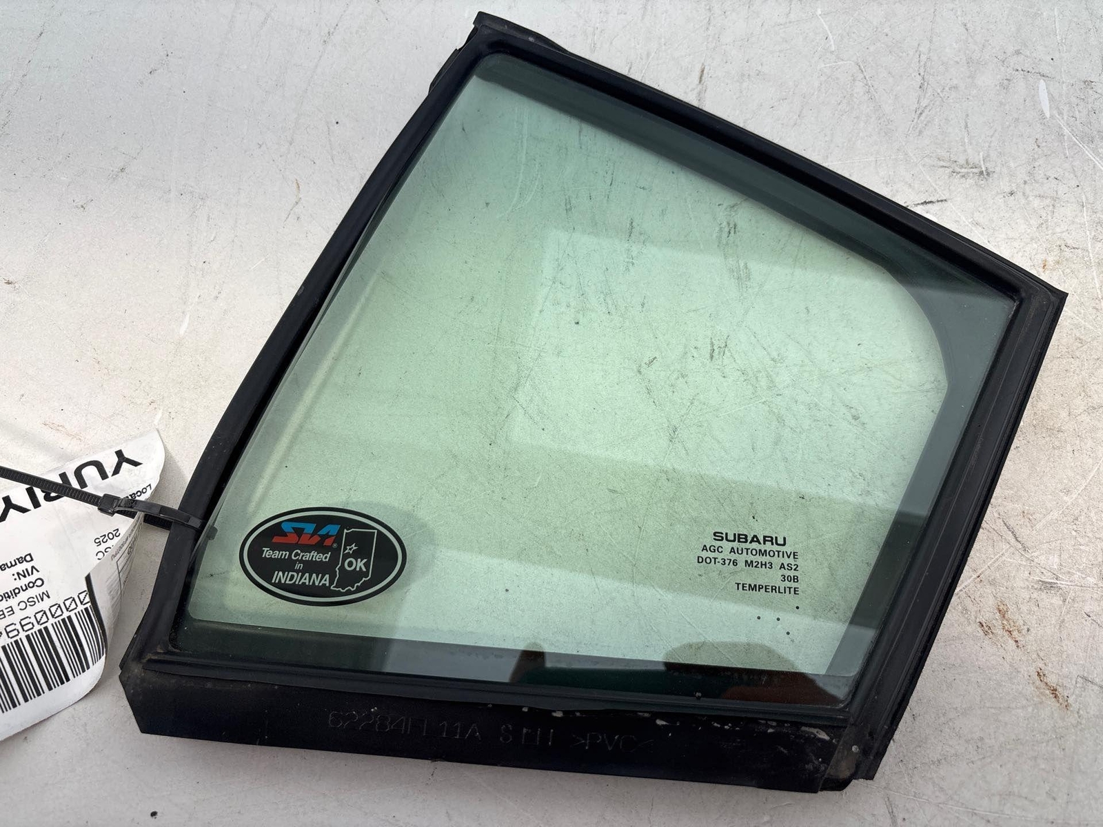2017-2023 Subaru Impreza Rear Left Door Fixed Window Glass 62284Fl11A Oem