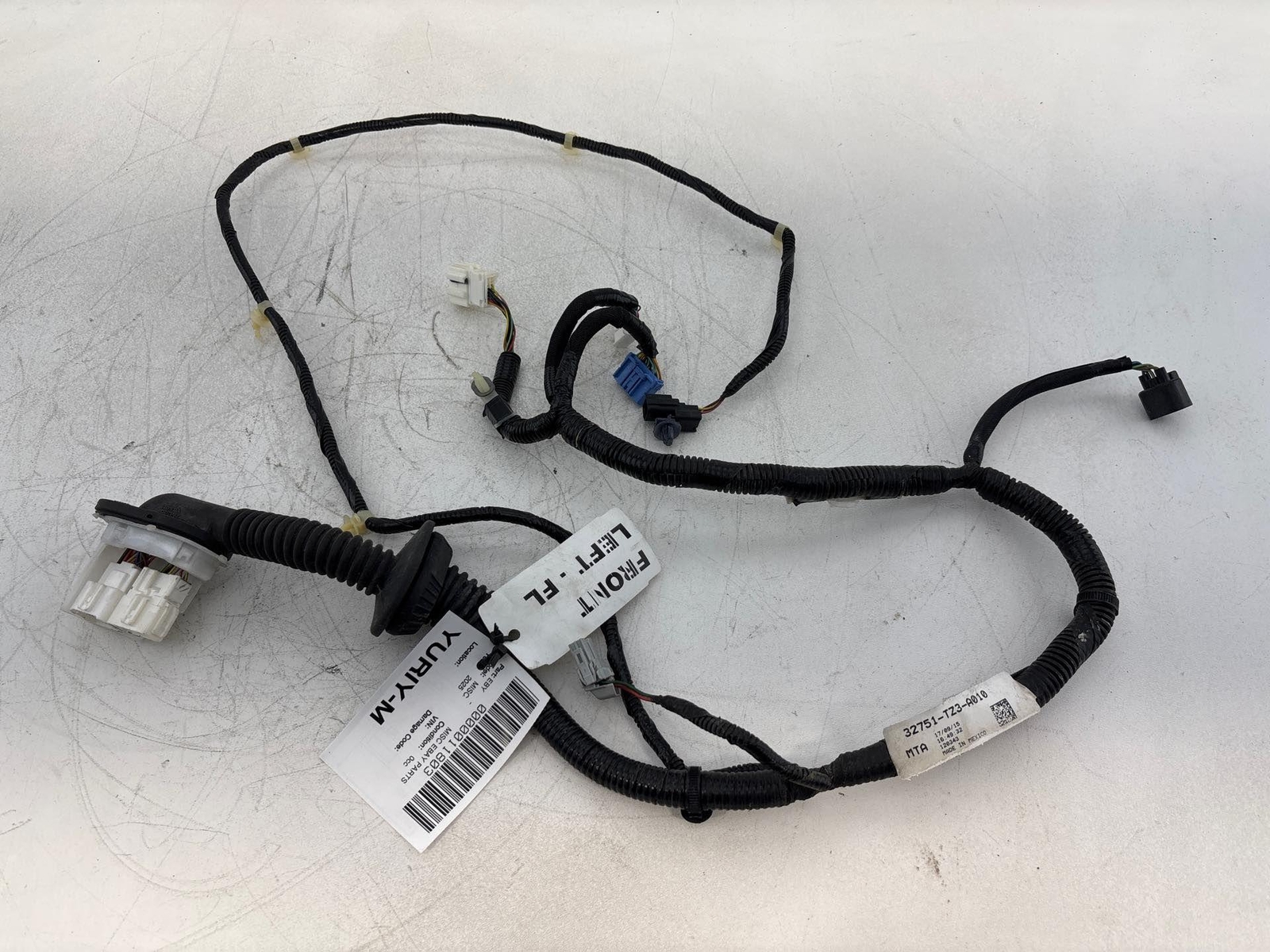 2016-2017 Acura Tlx Front Left Door Wire Wiring Harness Oem 32751-Tz3-A010