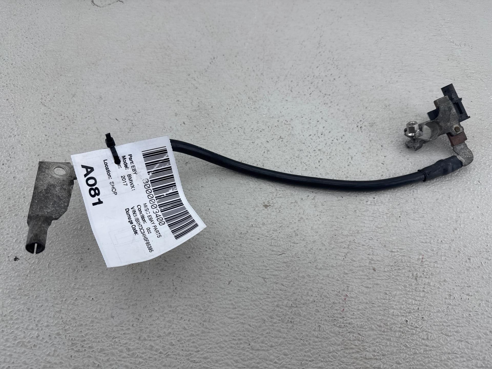 2016 - 2022 Bmw X1 F48 Negative Battery Cable Wire W/ Sensor Oem