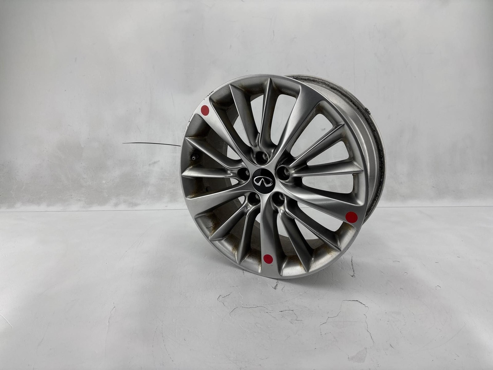 2018 - 2024 Infiniti Q50 Wheel Rim 18X7.5J Silver Alloy 15 V Spoke OEM