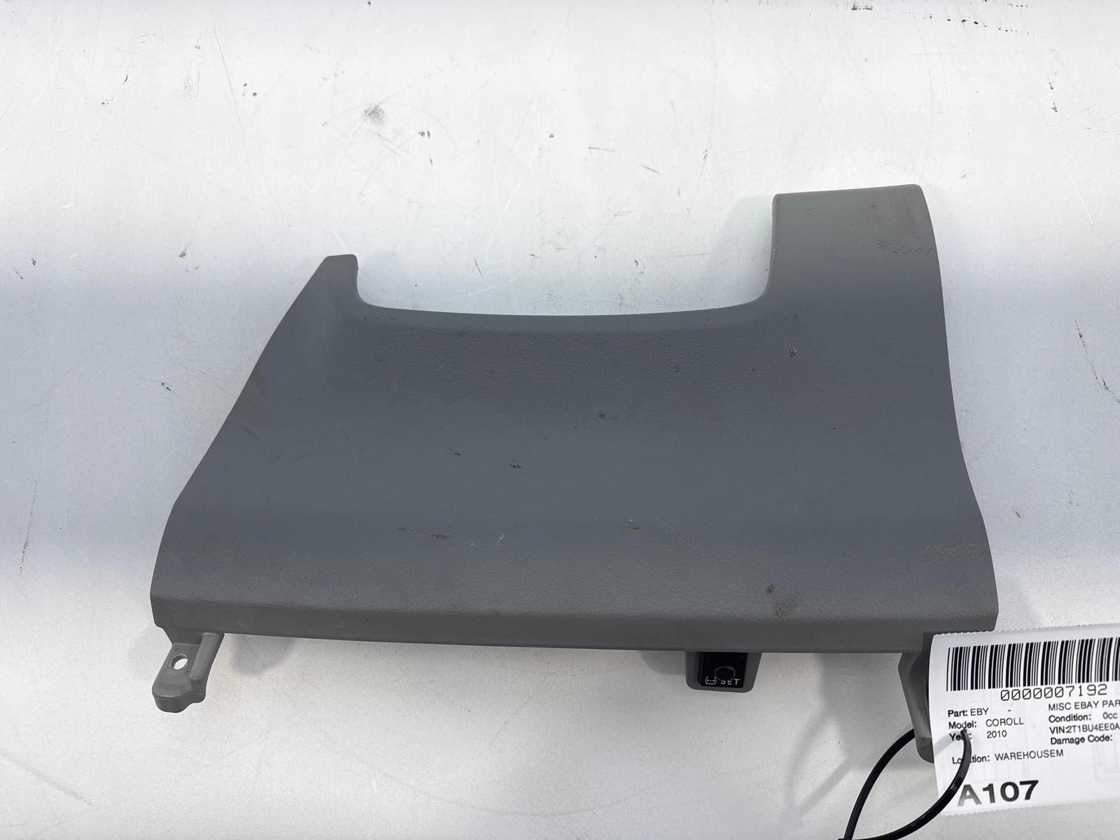 2009-2013 Toyota Corolla Lower Trim Panel Tire Pressure Set Switch Oem