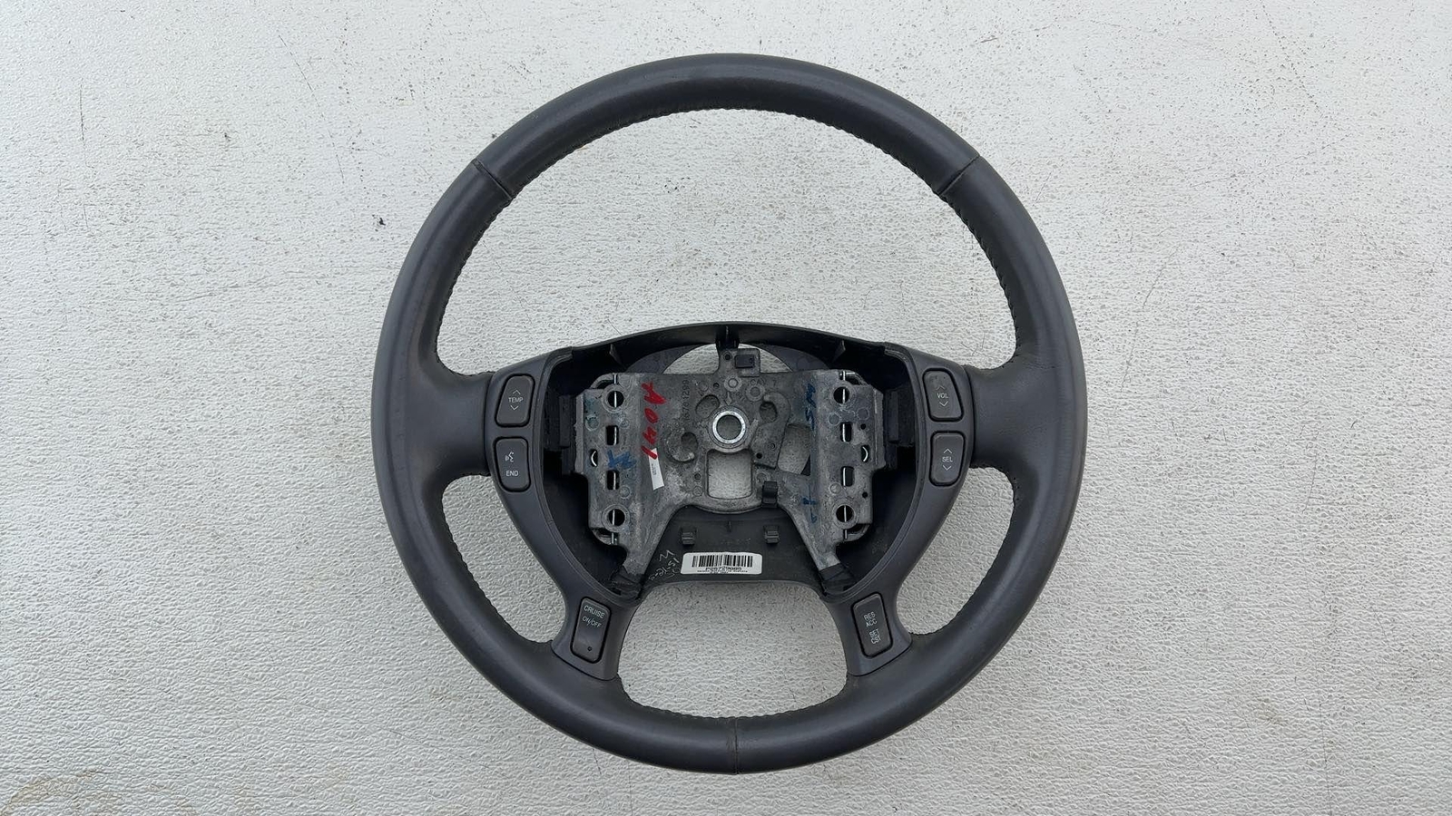 2002-2005 Cadillac Deville Steering Wheel Gray Leather W/Controls Swh
