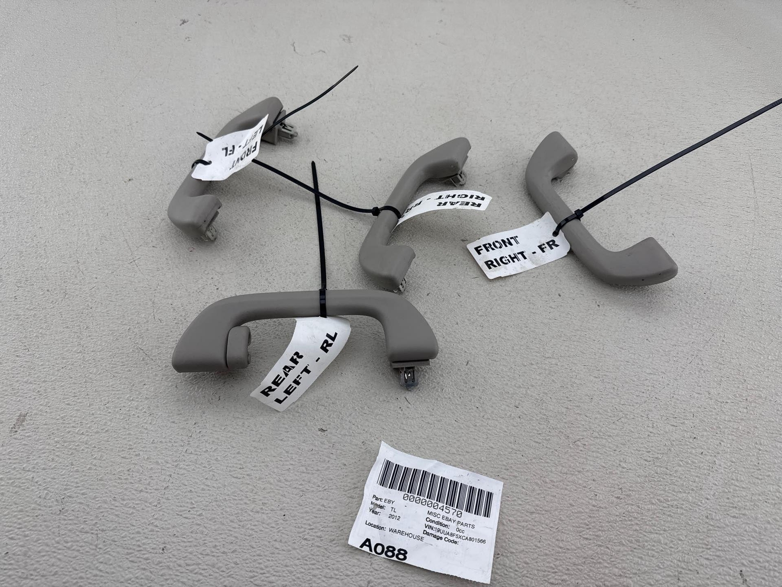 2009-2014 Acura Tl Grab Handle Set Oem