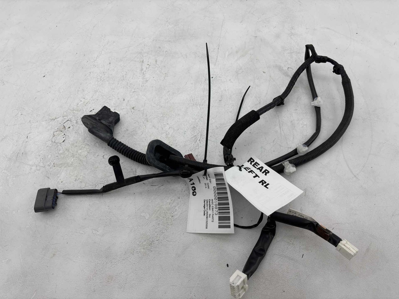 2014 - 2020 Infiniti Qx60 Rear Left Side Door Wire Wiring Harness Oem 241273Ja1A