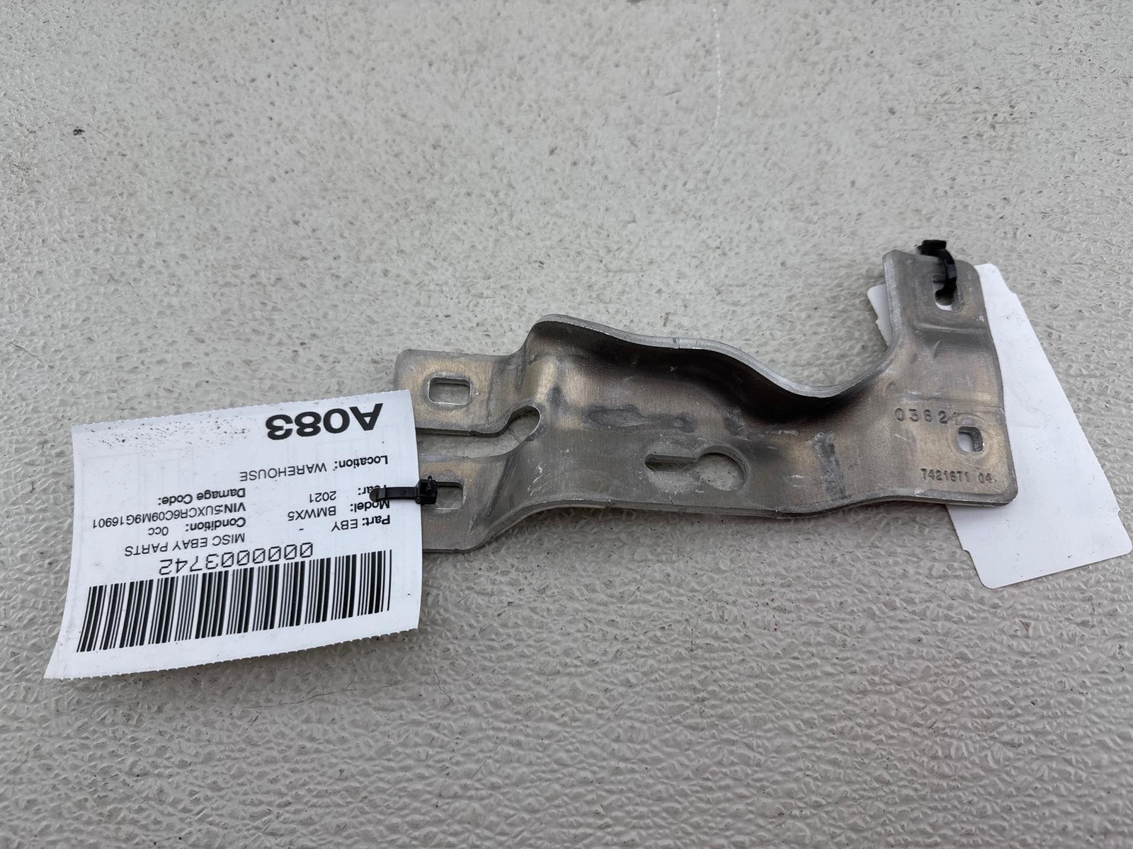 2025-2019 Bmw X5 Front Left Side Bumper Lower Reinforced Bracket Oem 7421671