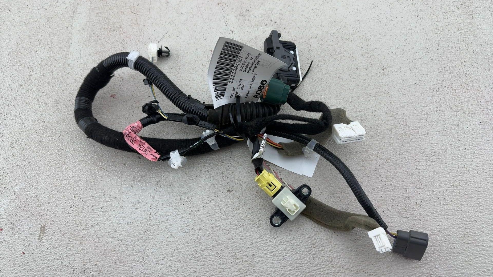2013-2016 Nissan Sentra Front Right Door Wire Wiring Harness Oem