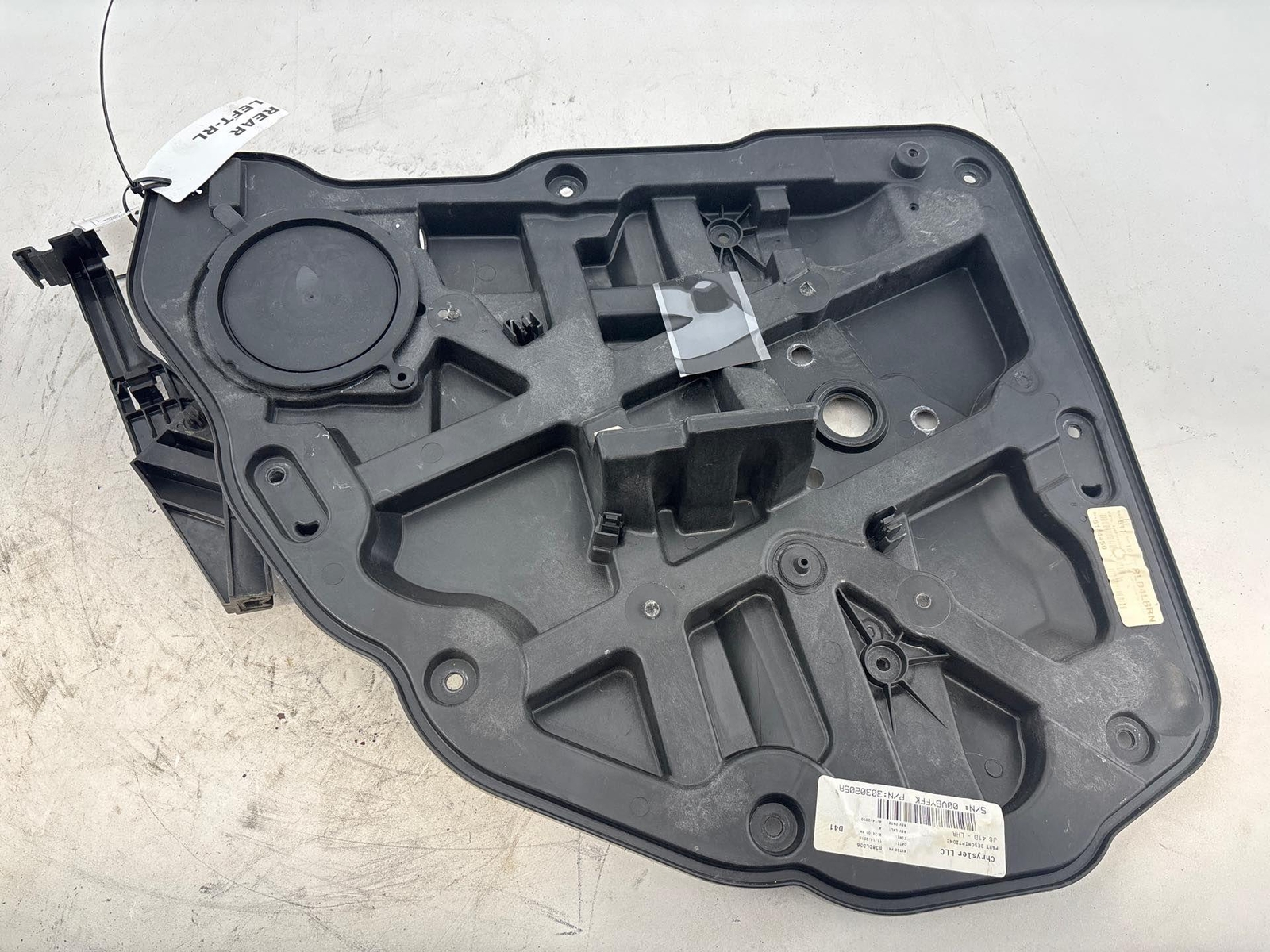 2011-2014 Dodge Avenger Left Rear Window Regulator Panel & Lock Mount Oem