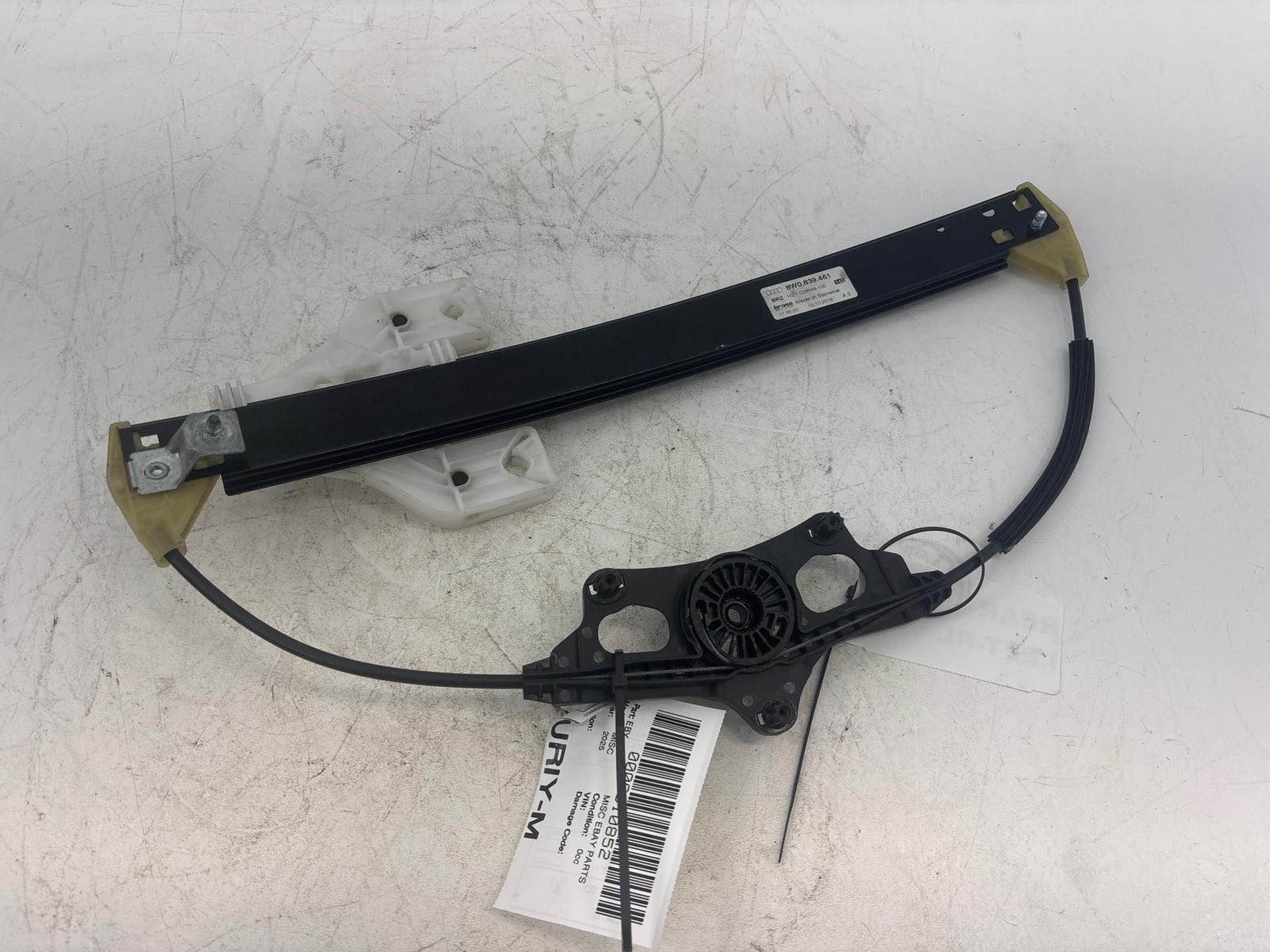 2017-2023 Audi A4 Quattro B9 Rear Left Side Door Window Regulator Oem