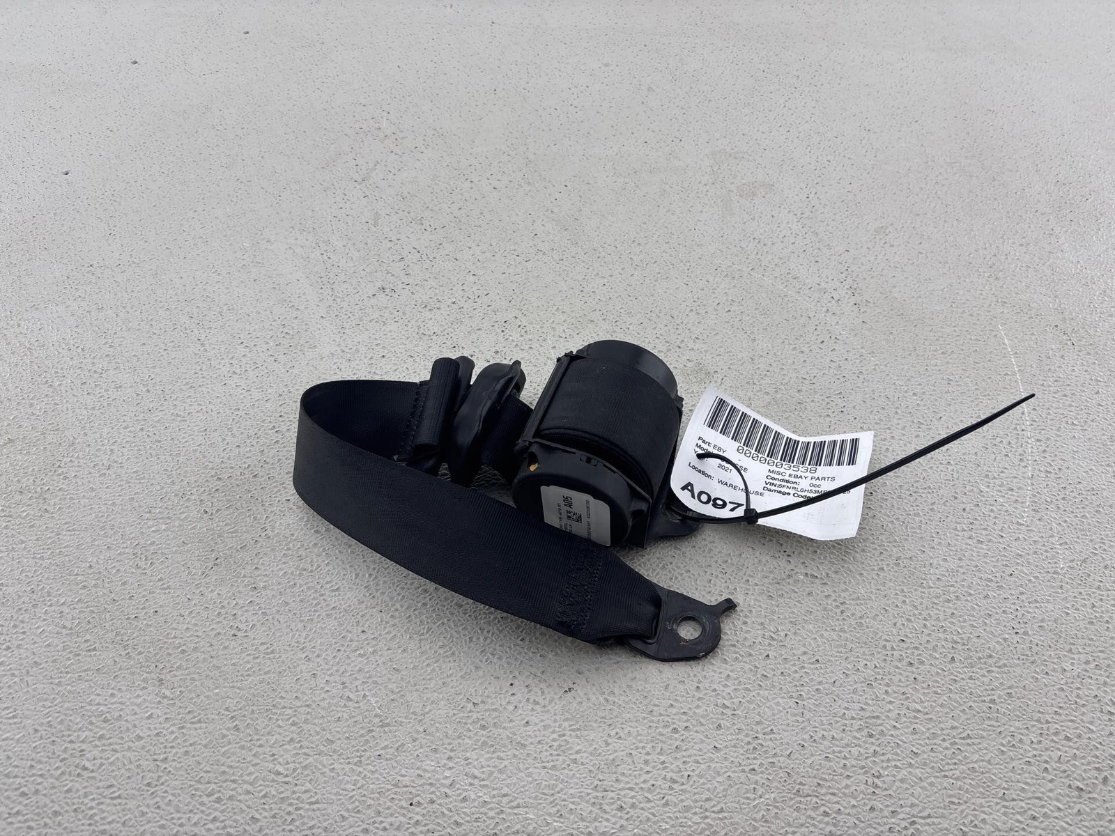 2018 - 2024 Honda Odyssey Rear 3Rd Row Left Side Seatbelt Retractor Oem