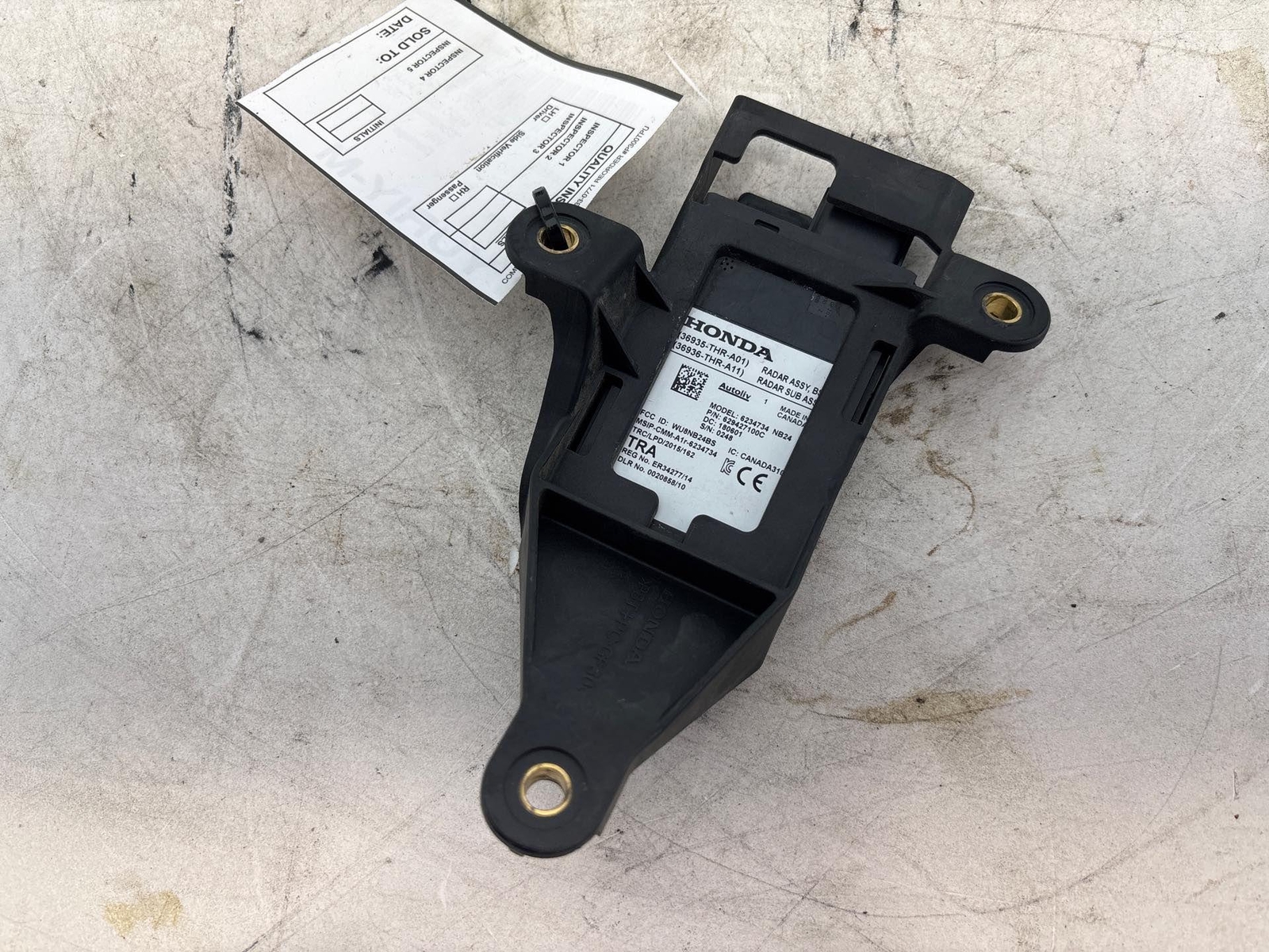 2018-2020 Honda Odyssey Left Blind Spot Radar Sensor Module 36935-Thr-A01 Oem