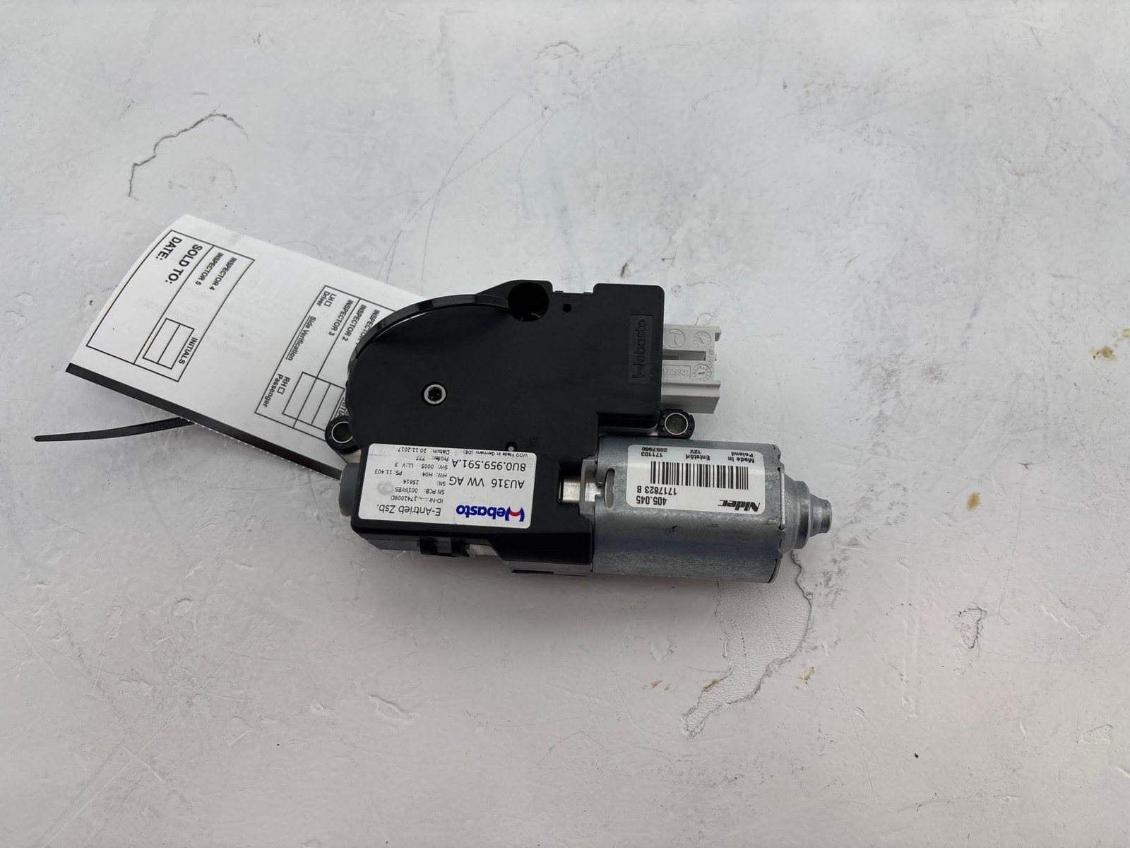 2015 - 2018 Audi Q3 Panoramic Sun Roof Sunroof Window Glass Regulator Motor Oem