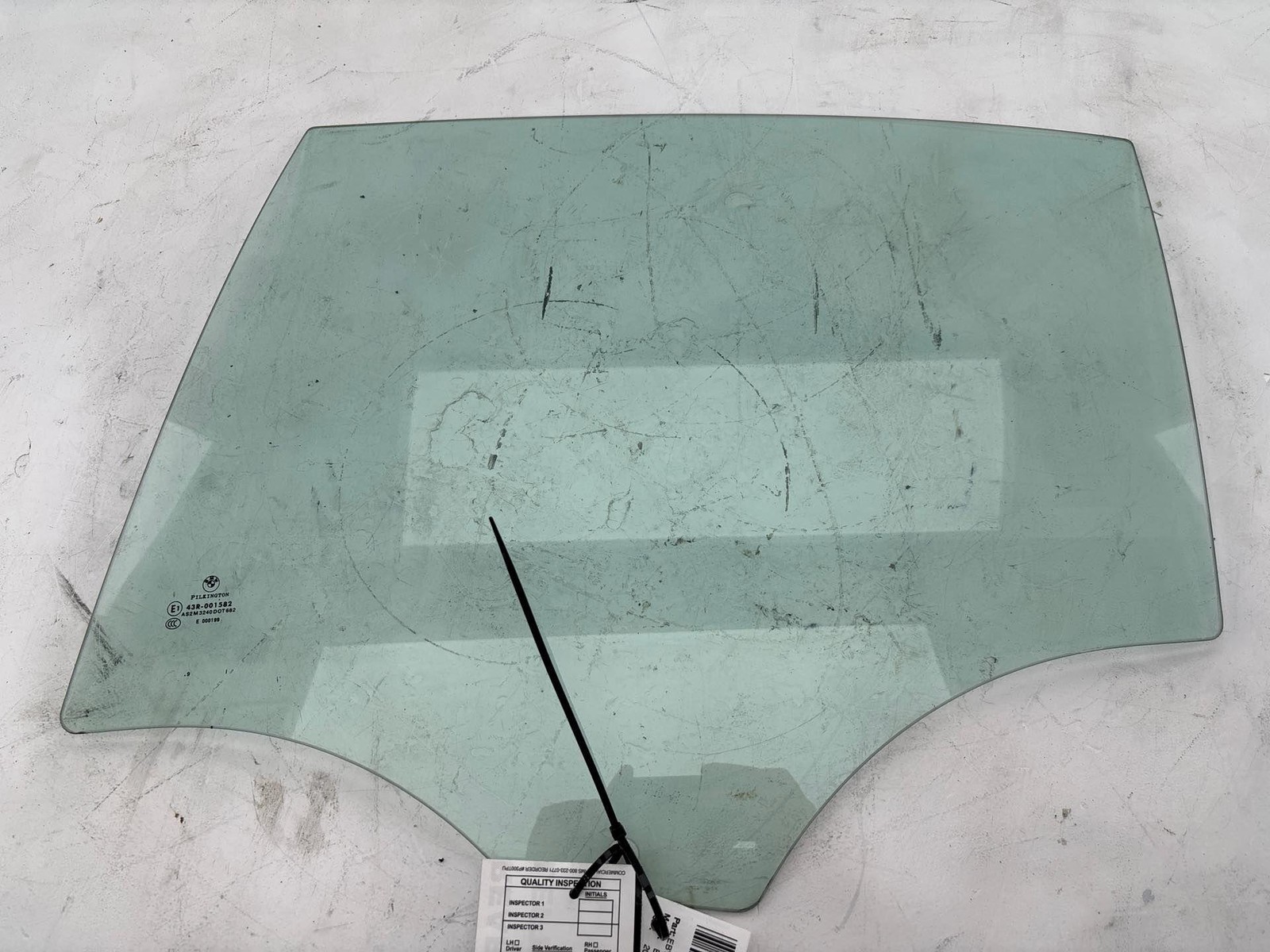 2007-2011 Bmw 328I 335I E90 Rear Left Driver Side Door Window Glass Oem