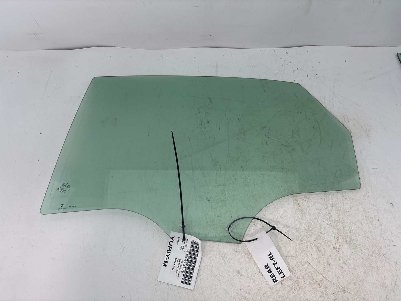 2017- 2020 AUDI A4 REAR LEFT DRIVER SIDE DOOR WINDOW GLASS OEM