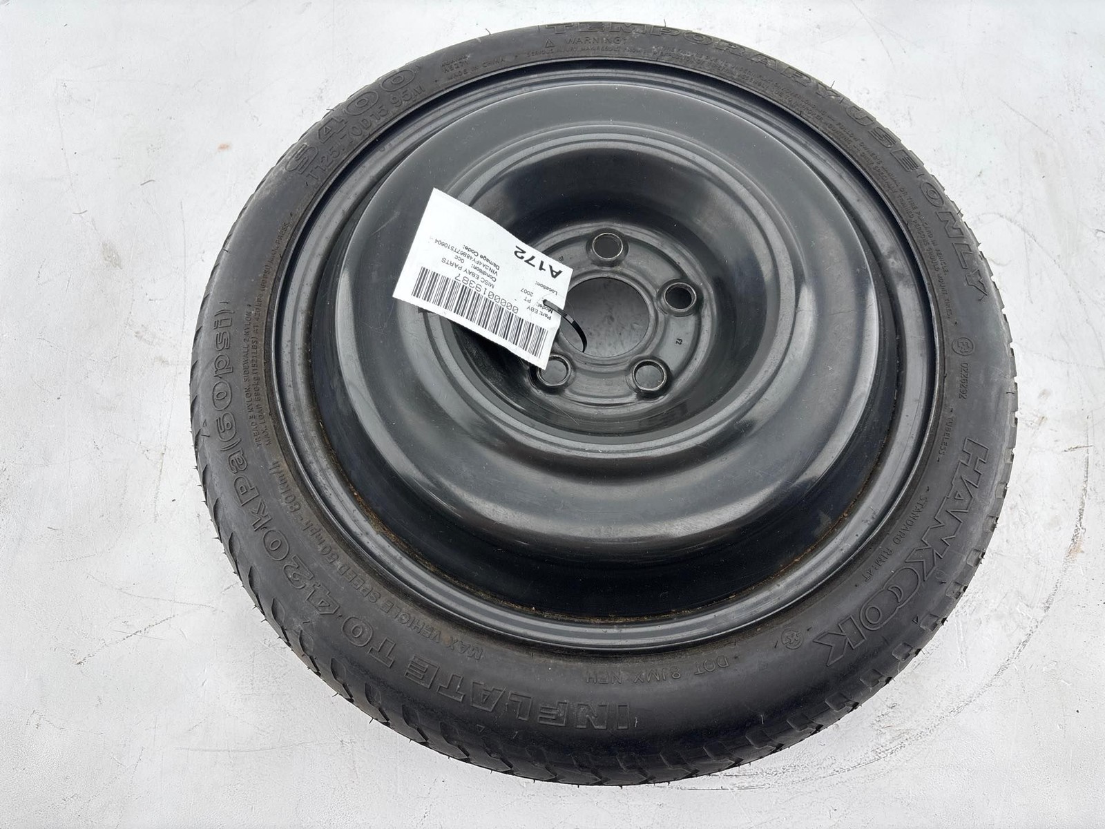 2001-2010 Chrysler PT Used Spare Tire Wheel 15x4 OEM