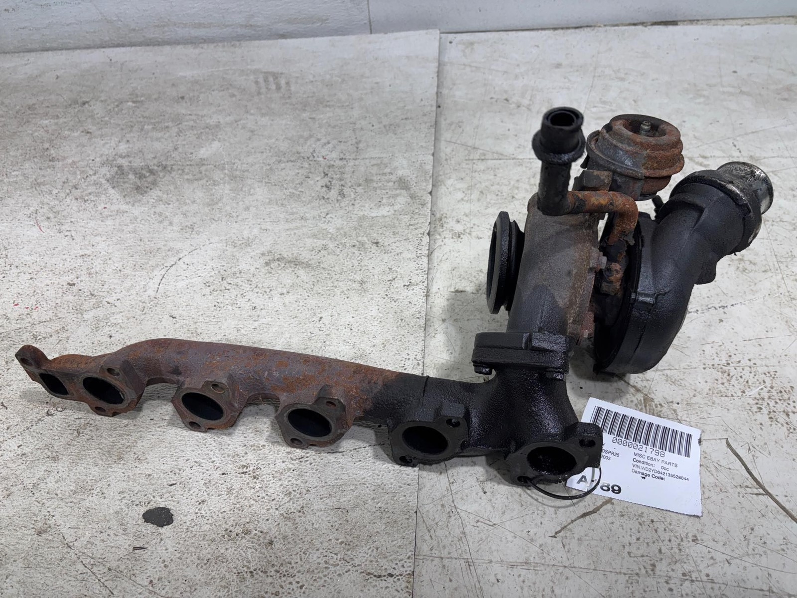2002-2003 Dodge Van Sprinter 2500 Turbo Assembly 2.7L Diesel