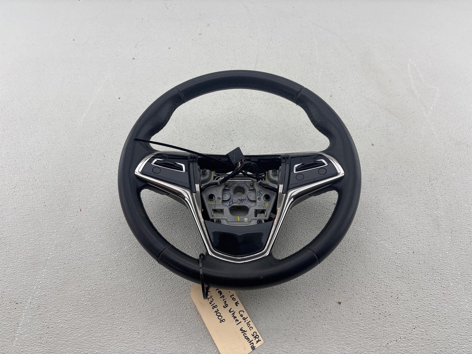 2013-2019 Cadillac Ats Black Leather Steering Wheel W/Audio Control 23114407 OEM