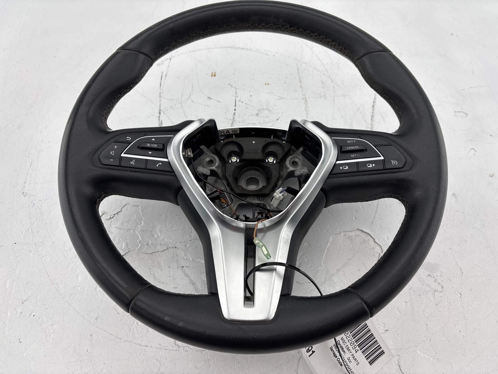 2018 - 2019 Infiniti Q50 Steering Wheel Leather W/ Switch Buttons OEM