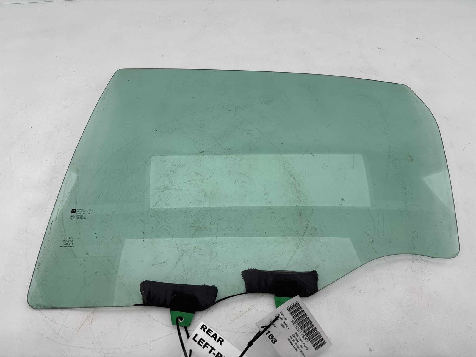 2006 - 2016 Chevrolet Impala Rear Left Driver Side Door Window Glass OEM