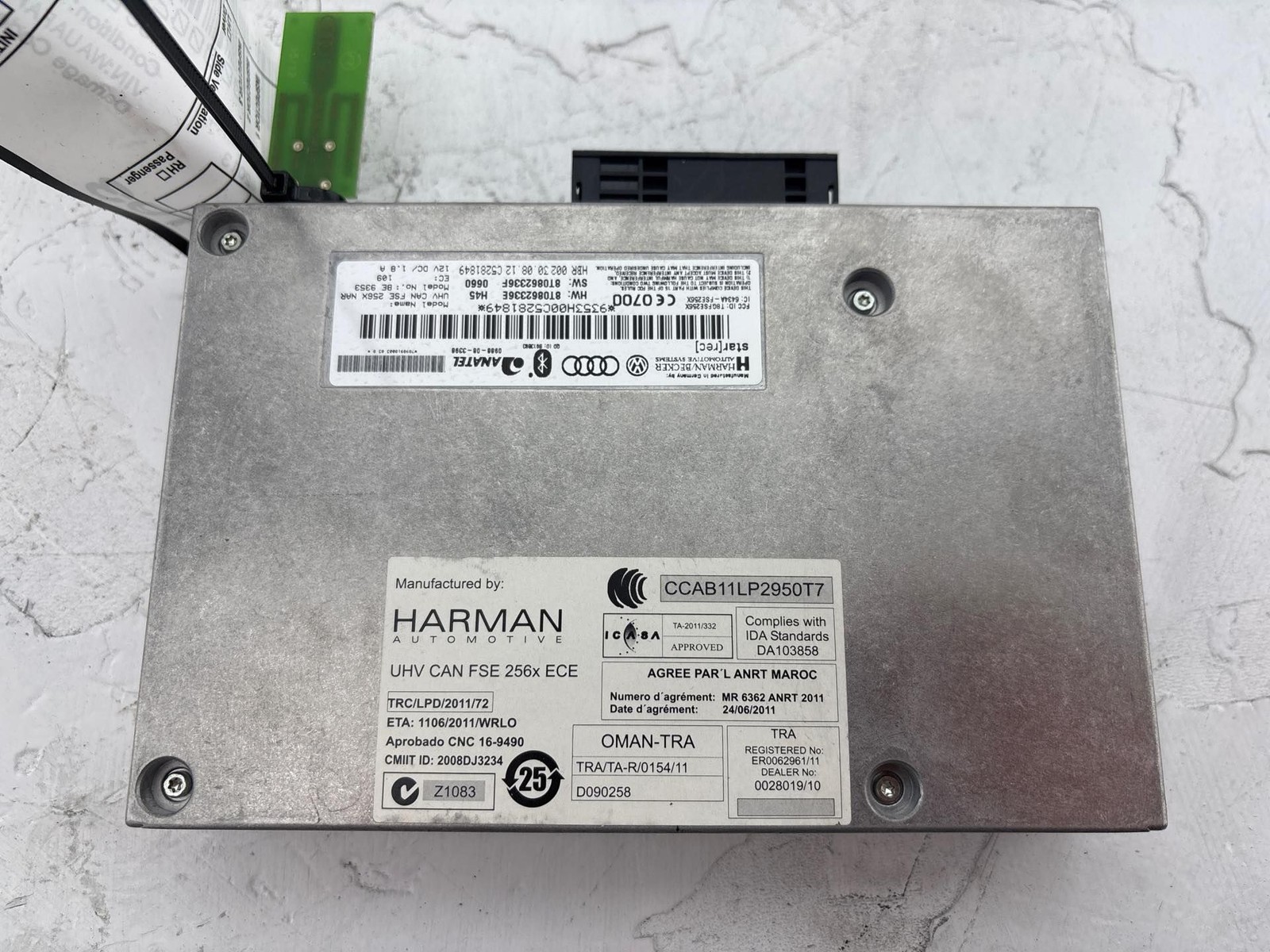 2010-2016 Audi A4 S4 A5 Q5 Bluetooth Interface Communication Control Module OEM