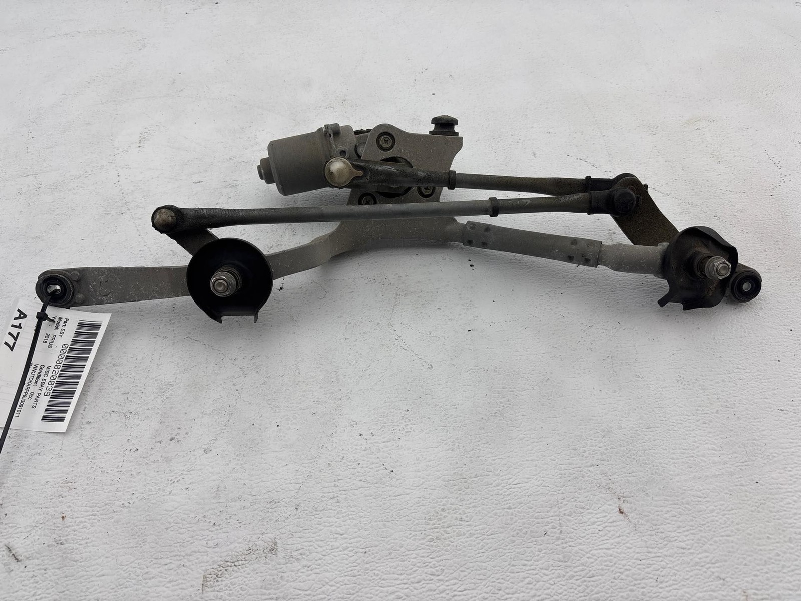 2016-2022 Toyota Prius Prime Windshield Glass Wiper Linkage W/ Motor OEM