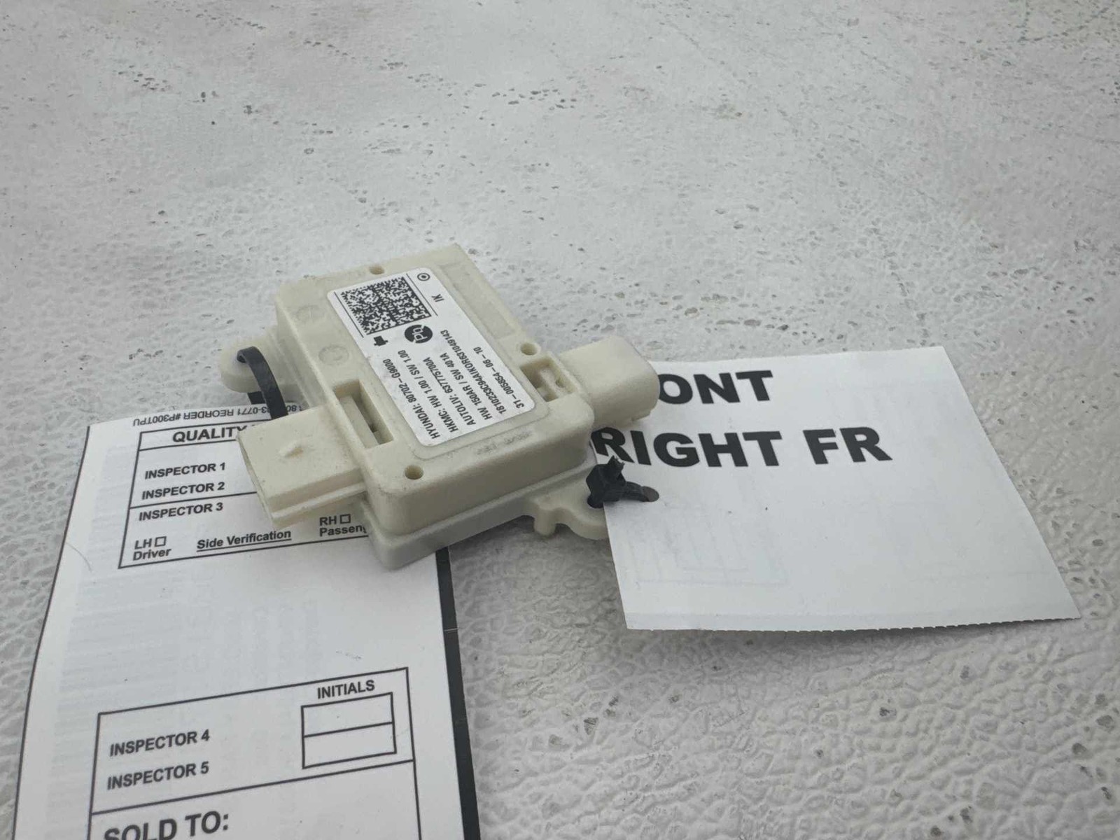 2019-2021 Genesis G70 Front Right Seat Occupancy Sensor Module OEM