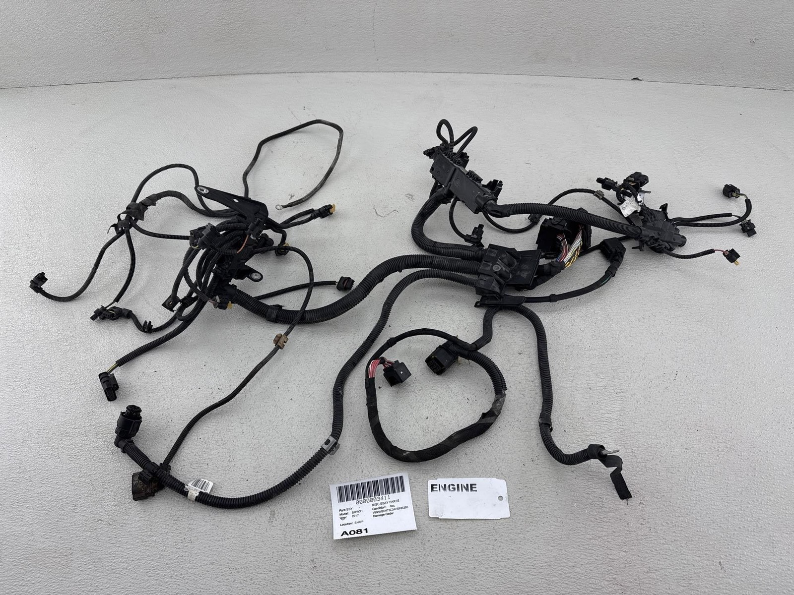 2016-2022 BMW X1 F48 2.0L ENGINE MOTOR WIRE WIRING HARNESS OEM