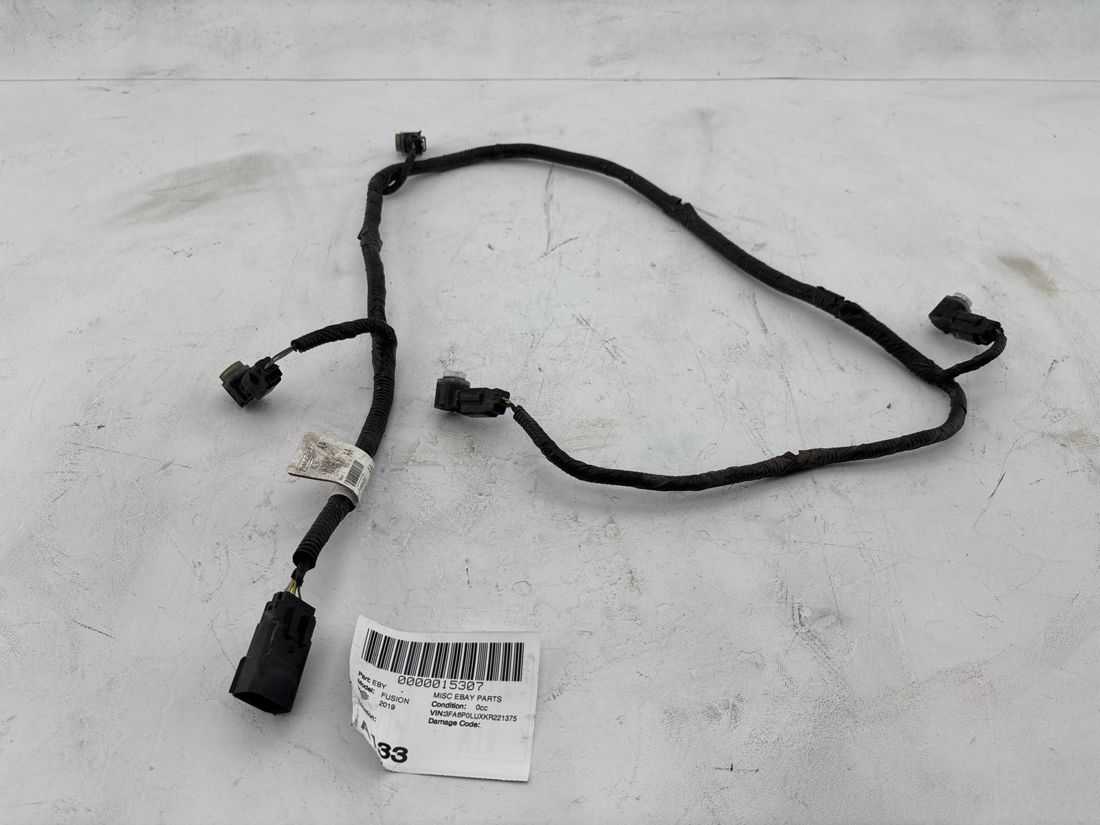 2019 - 2020 FORD FUSION REAR BUMPER PARKING AID WIRE HARNESS OEM KG9T15K868AA