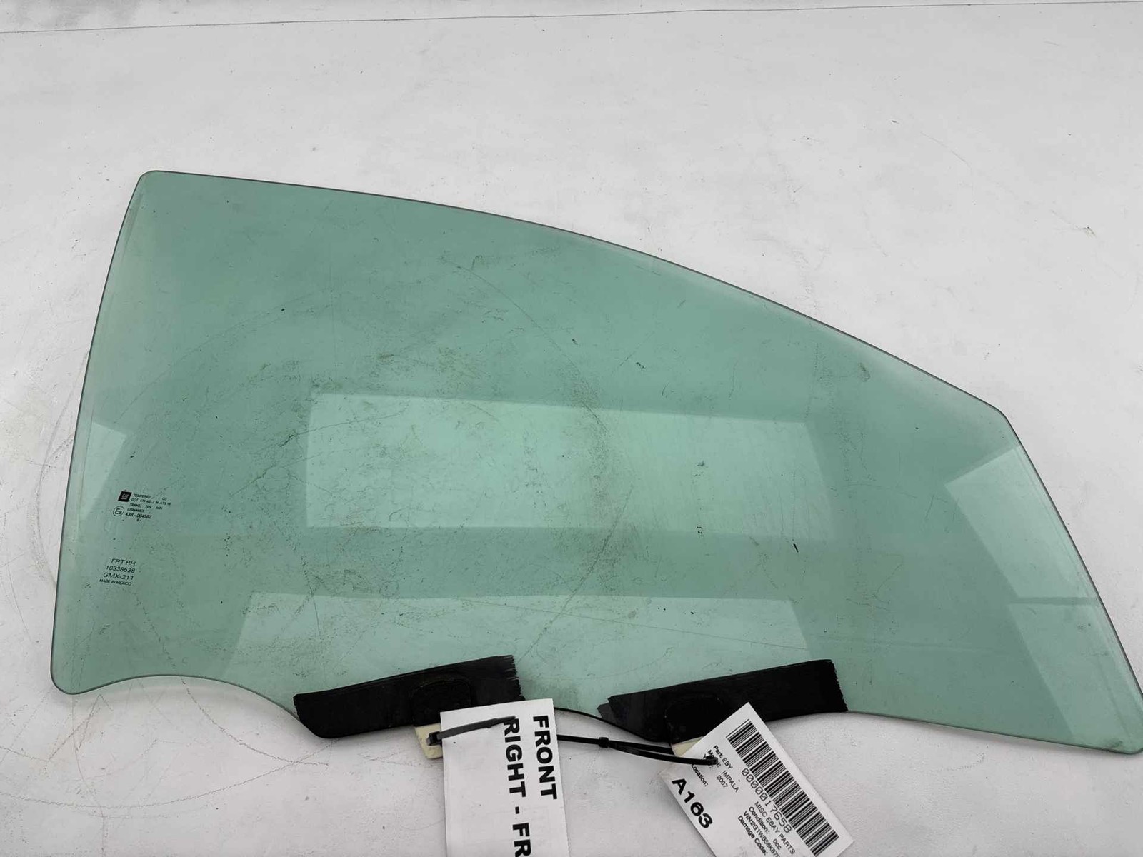 2006 - 2016 Chevrolet Impala Front Right Passenger Side Door Window Glass OEM