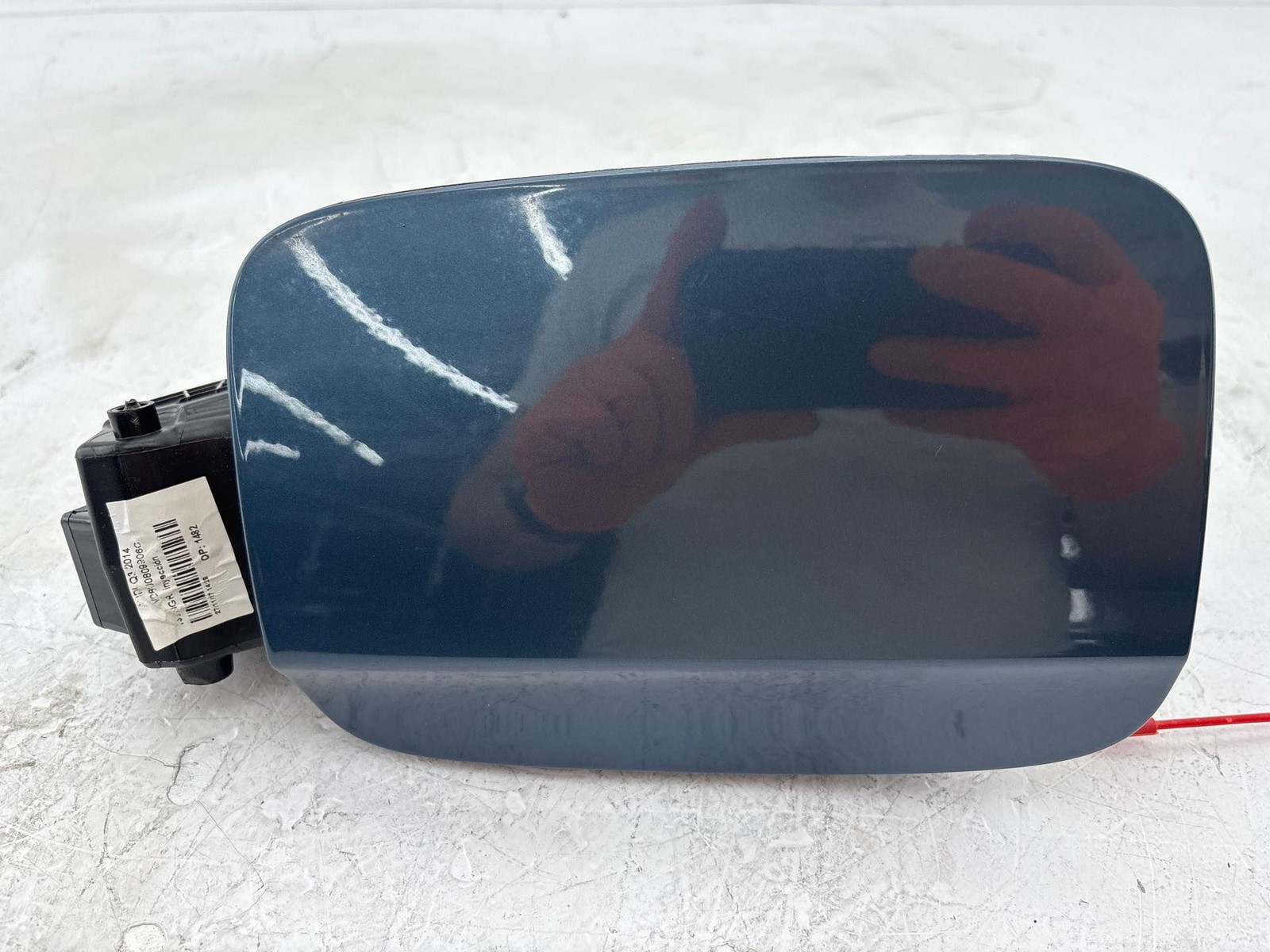 2015 - 2018 Audi Q3 Fuel Tank Filler Pocket Door Lid Cover Blue OEM
