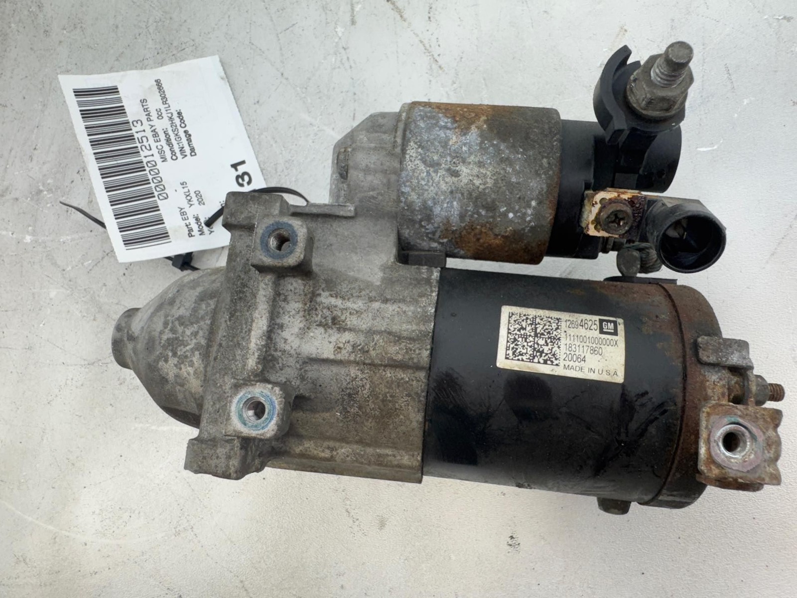 2018-2020 GMC Yukon XL 1500 Engine Starter Motor OEM 12694625