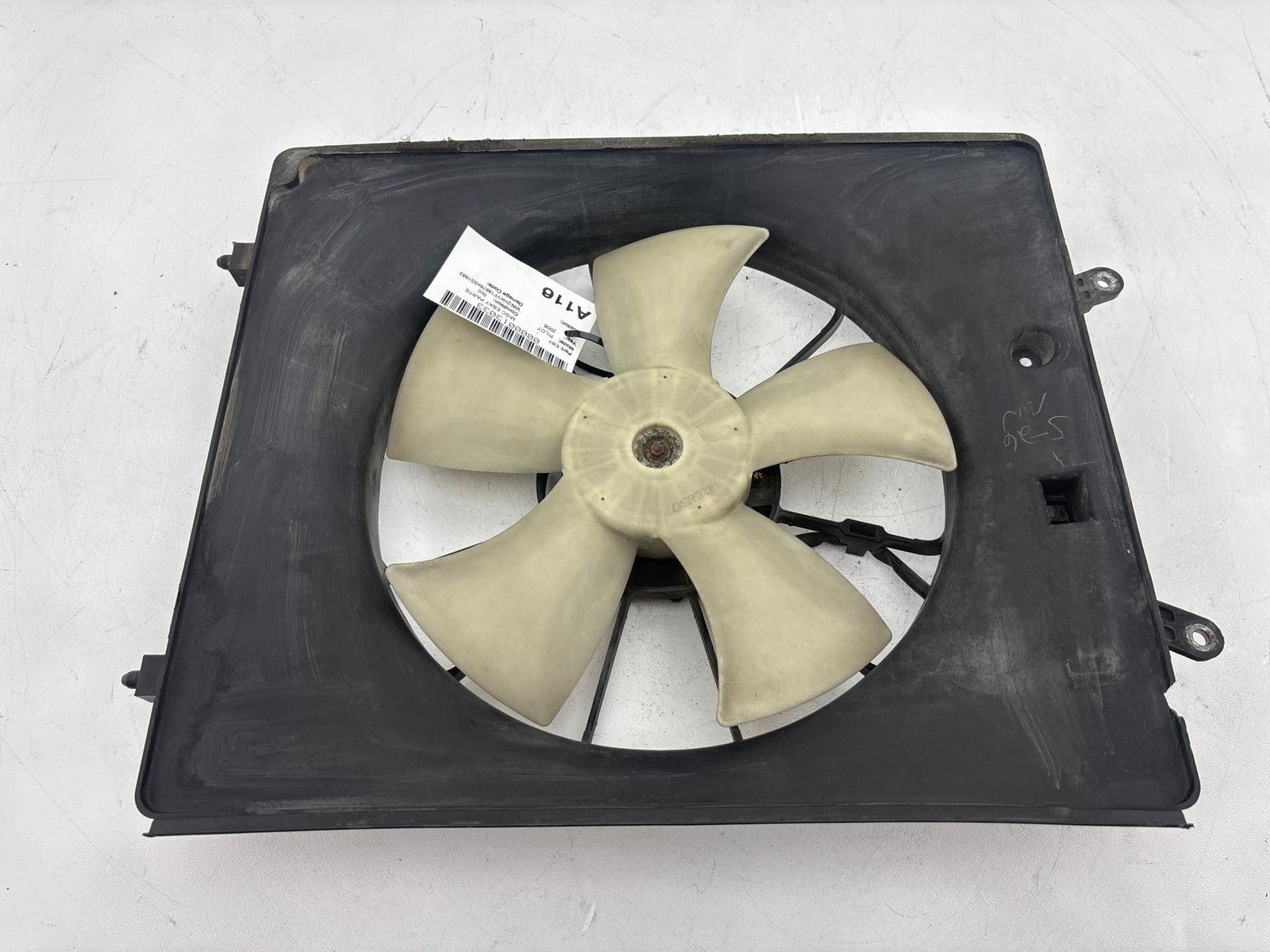 2006-2008 Honda Pilot Radiator Cooling Fan Motor & Shroud Assembly OEM
