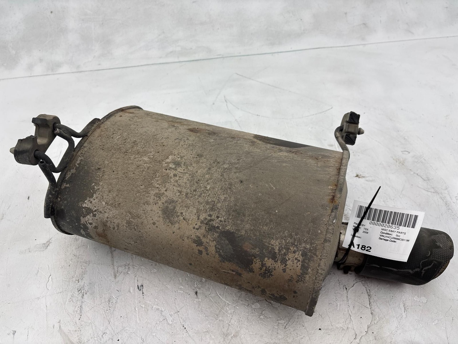 2009 - 2014 Acura TSX 2.4L Rear Driver Left Side Exhaust Muffler OEM