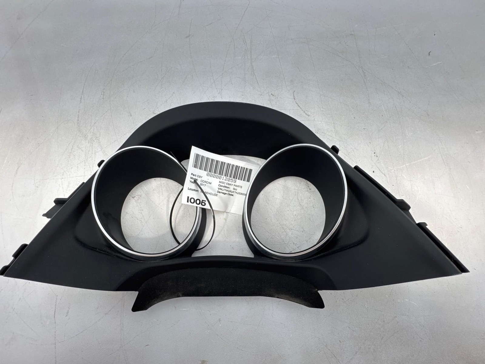 2017-2018 TOYOTA COROLLA DASH SPEEDOMETER INSTRUMENT CLUSTER BEZEL OEM