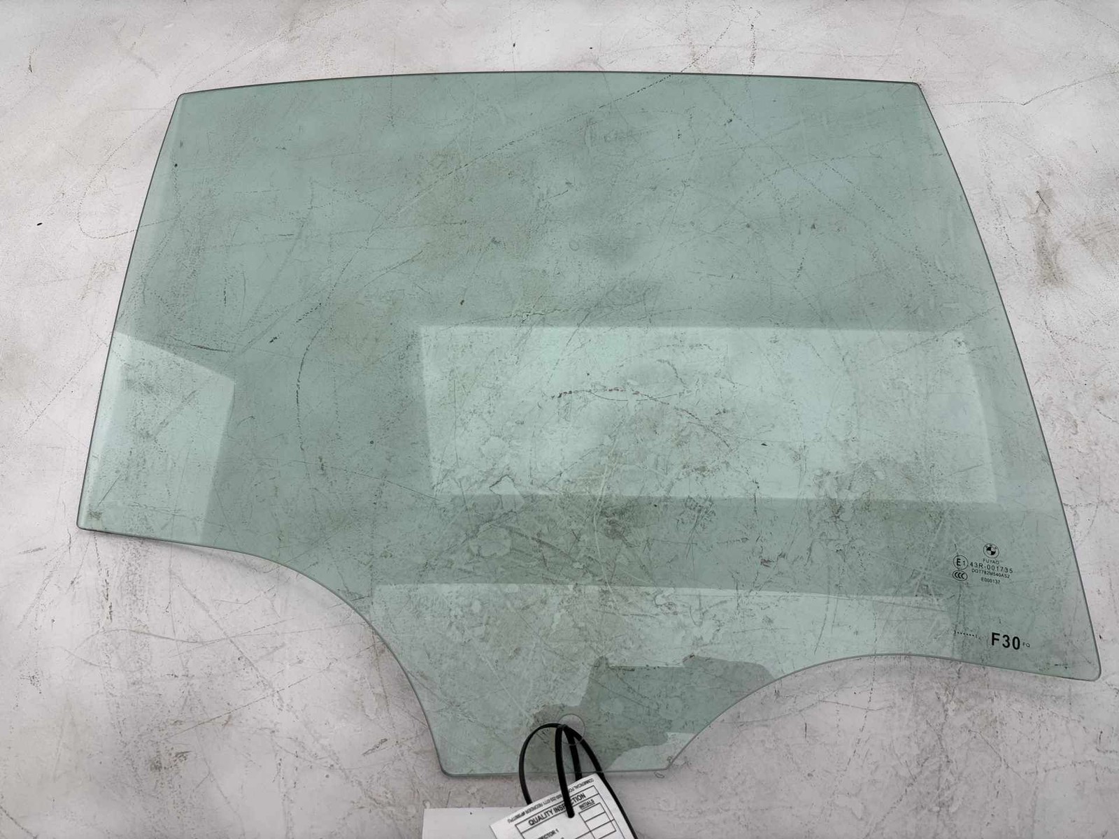 2012 - 2018 BMW 328 320 F30 Rear Right Side Door Window Glass OEM