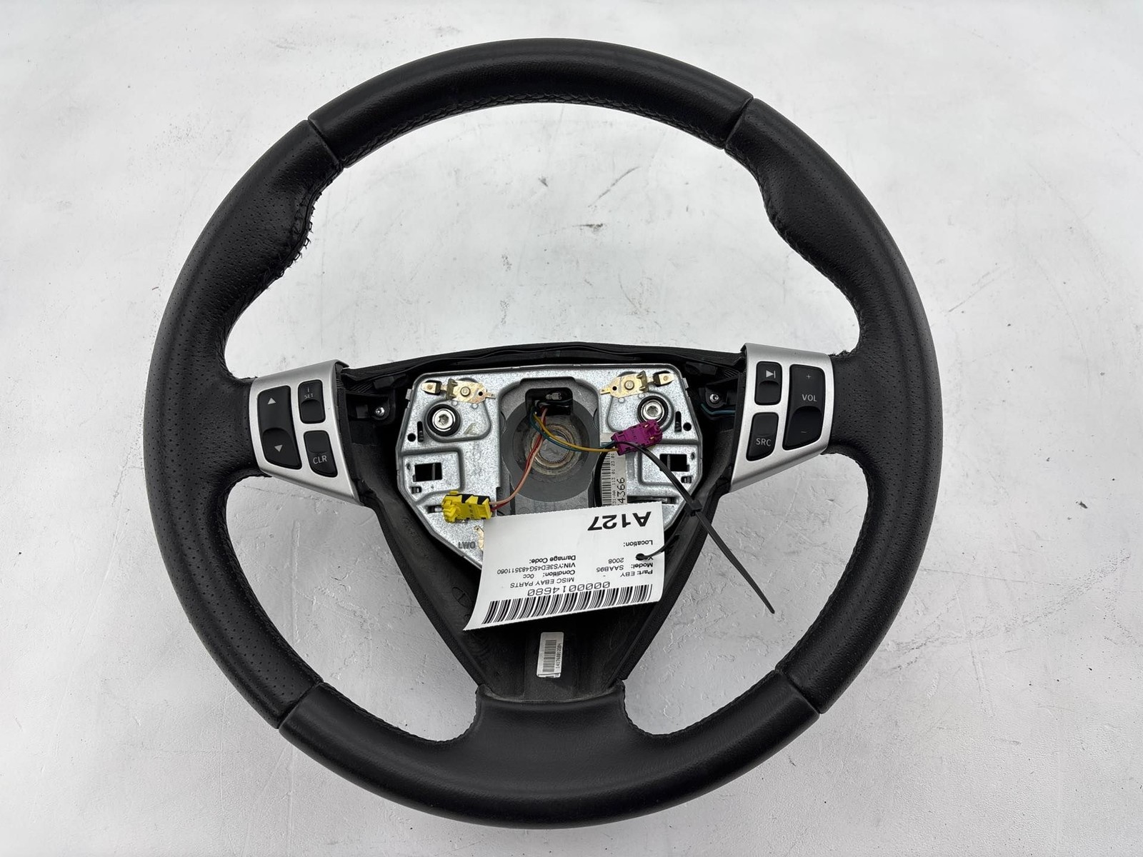 2006-2009 SAAB 9-5 STEERING WHEEL W/ SWITCHES CONTROL BUTTONS OEM 12774366