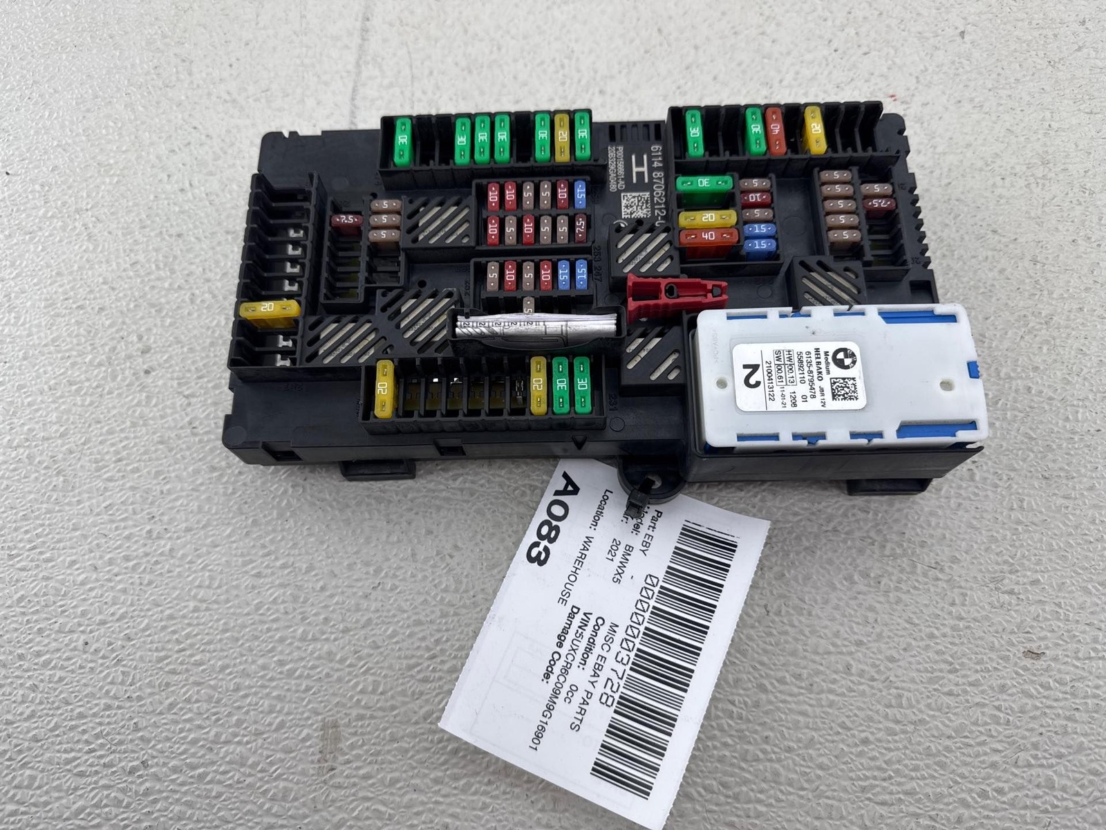 2019 - 2023 BMW X5M X5 F95 G05 Rear Power Distribution Fuse Box Assembly OEM