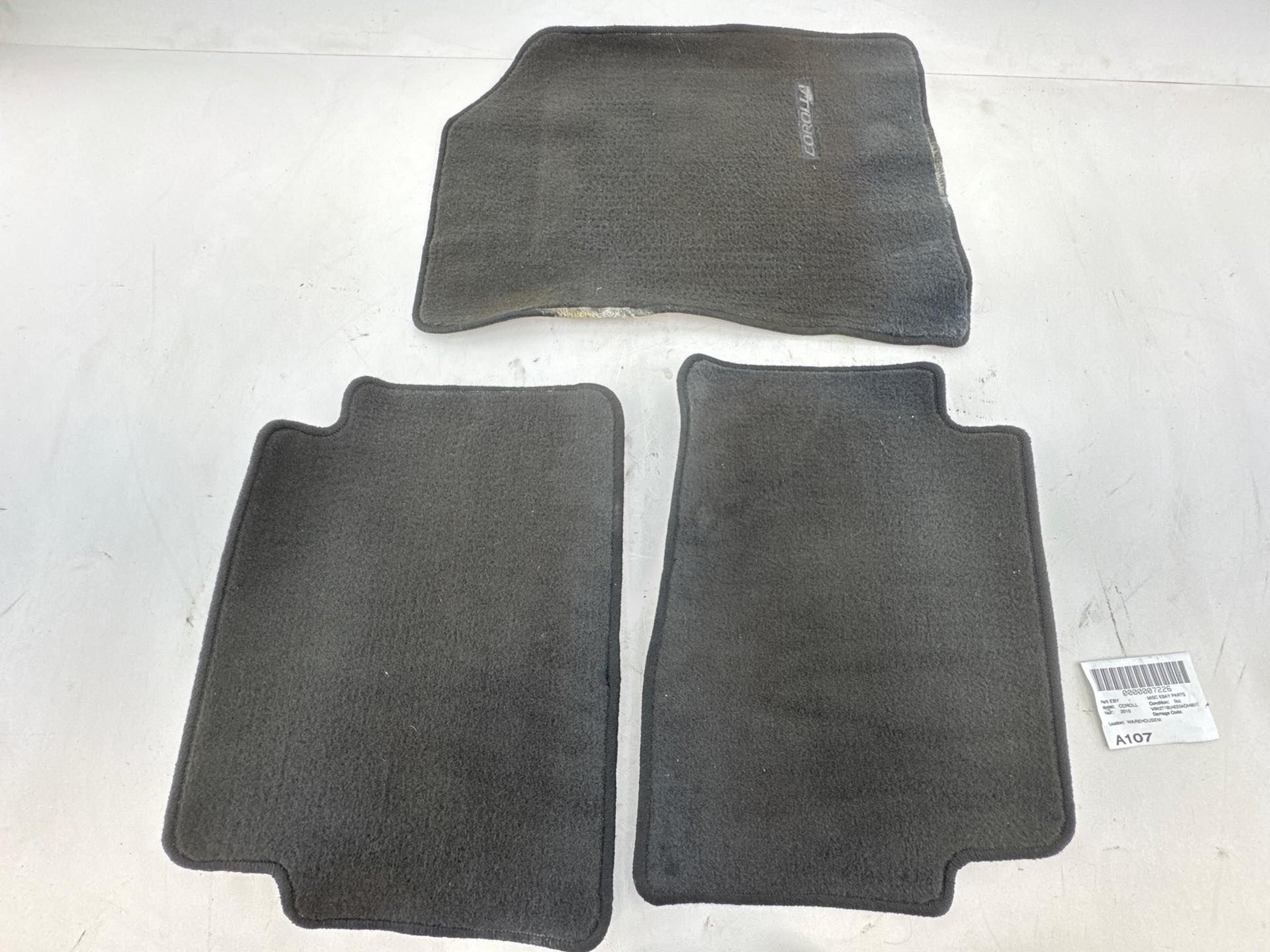 2009-2013 TOYOTA COROLLA All Weather Rubber Floor Mat OEM