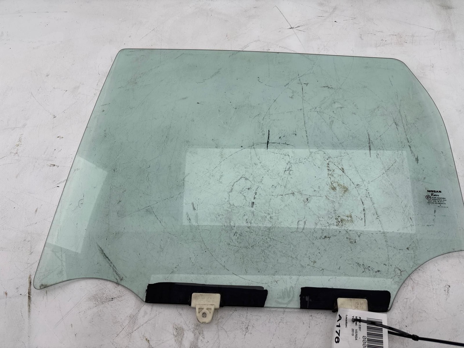 2014-2019 Nissan Versa Hatchback Rear Left Door Window Glass OEM