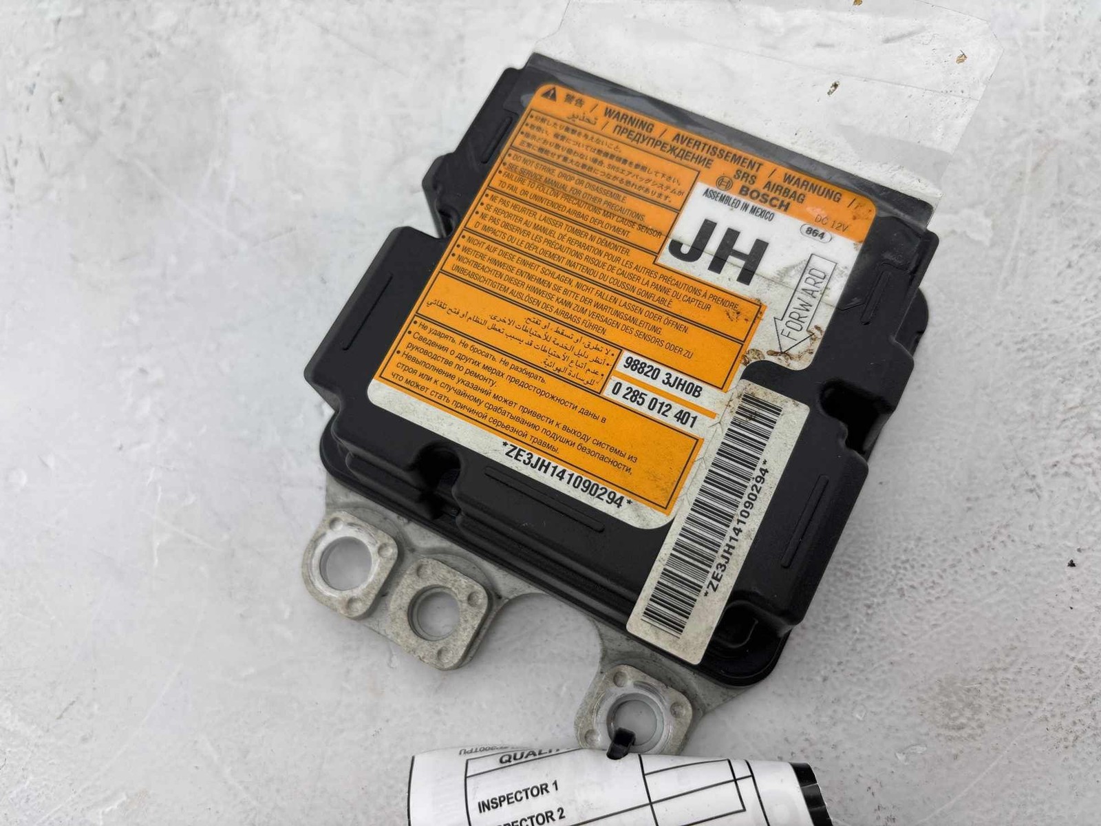2014 Infiniti Qx60 Control Module Unit OEM 98820-3JH0B