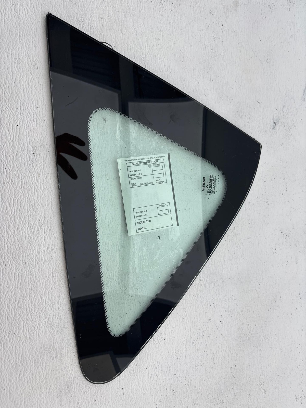 2014-2019 Nissan Versa Hatchback Rear Right Window Quarter Glass OEM